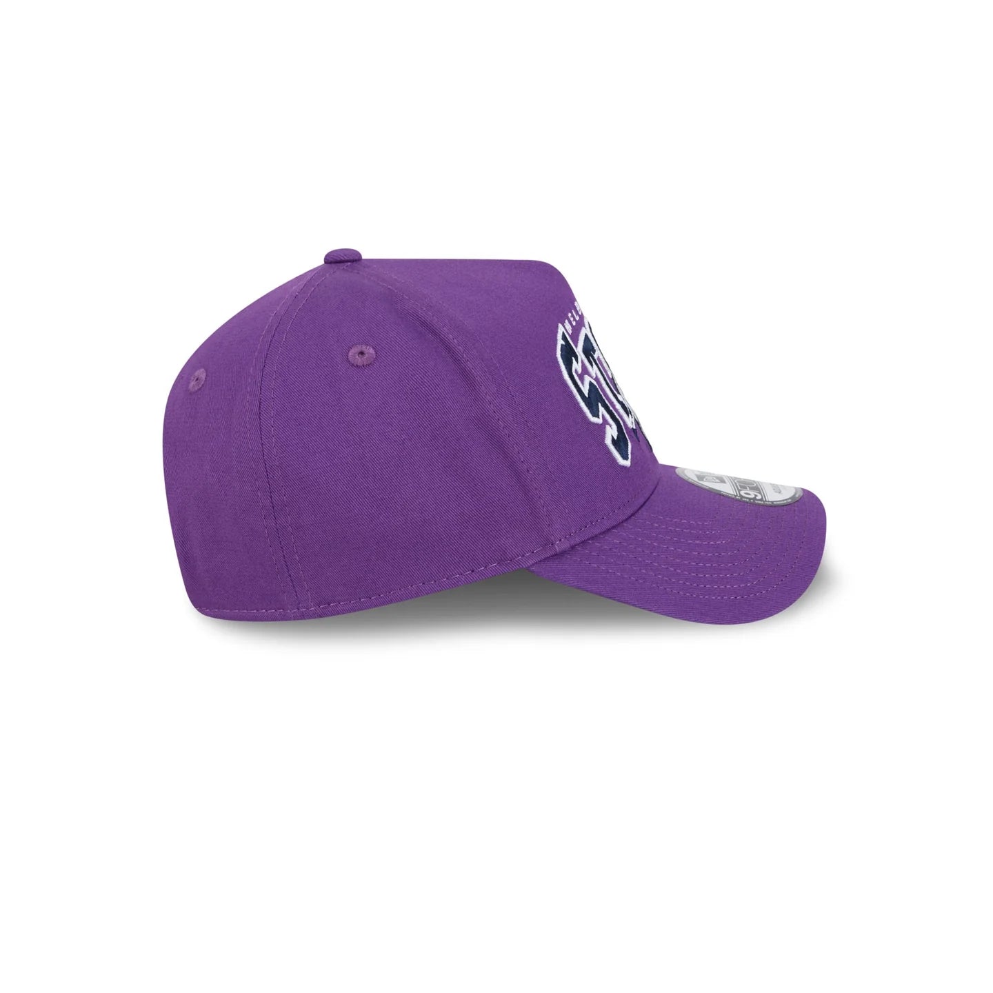Melbourne Storm Hat - Purple Logo Arch 9Forty A-Frame NRL Snapback Cap - New Era